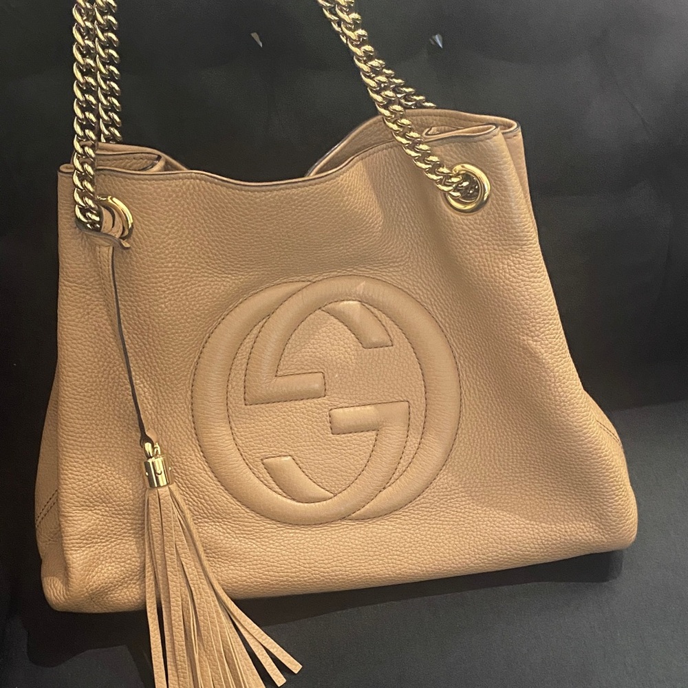Gucci Soho leather Bag with Gold Chain